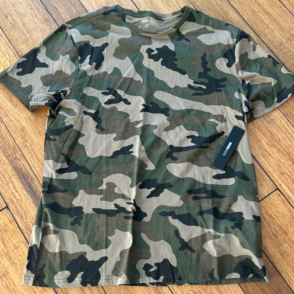 Novamen camo tshirt. Sold at Nordstroms. NWT